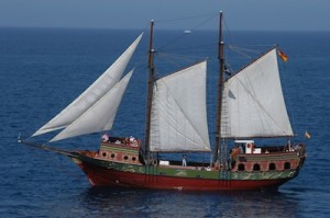 Timanfaya pirate boat