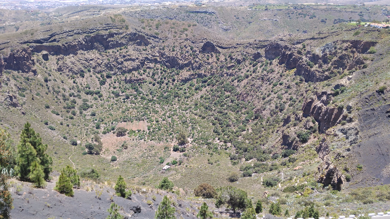 Vista desde el Pico de Bandama